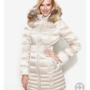 Laundry by Sheli Segal Faux Fur Down Puffer Coat